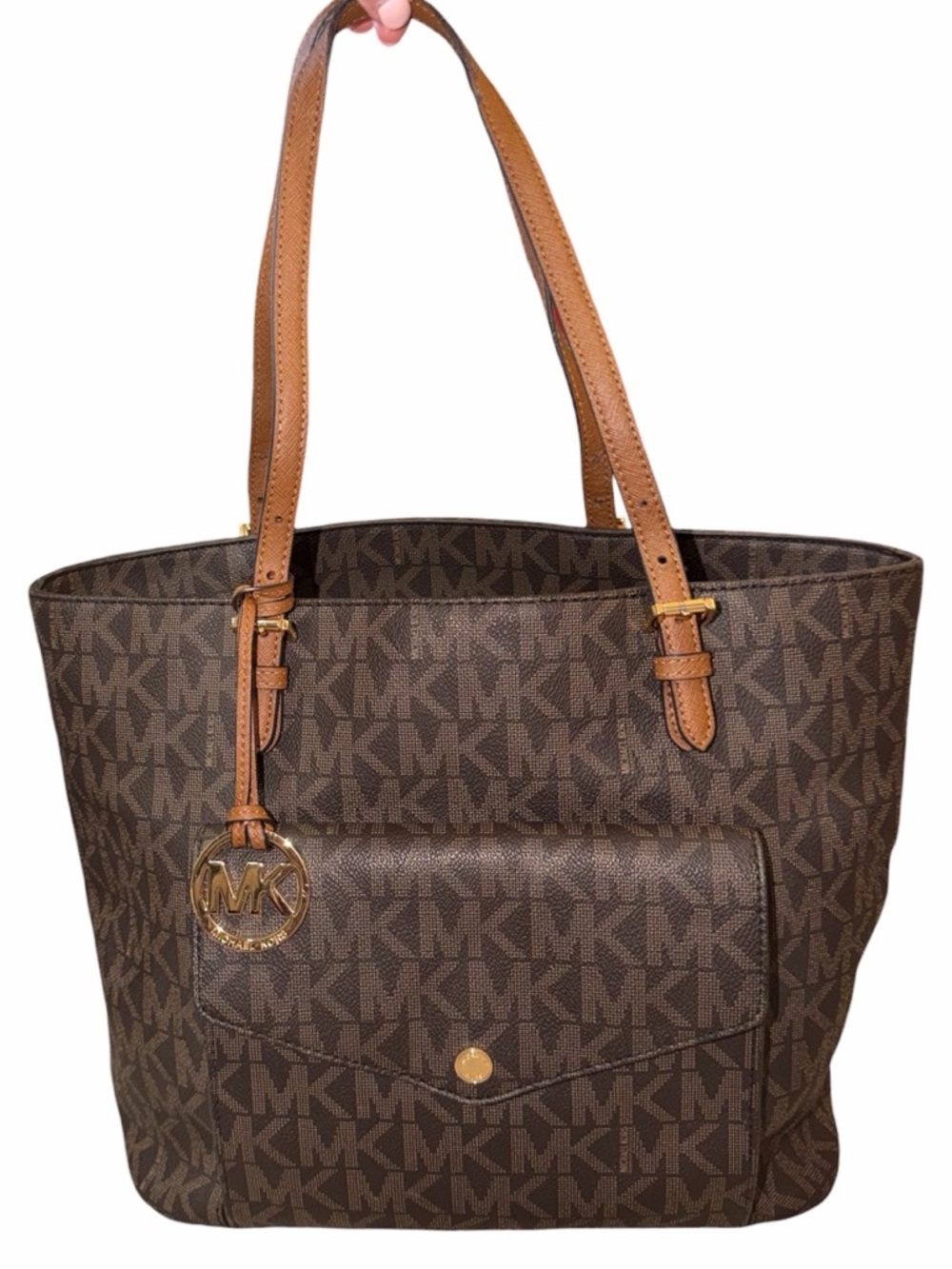 Michael Kors MK Signature Jet Set Large Tote - Picture 2 of 10